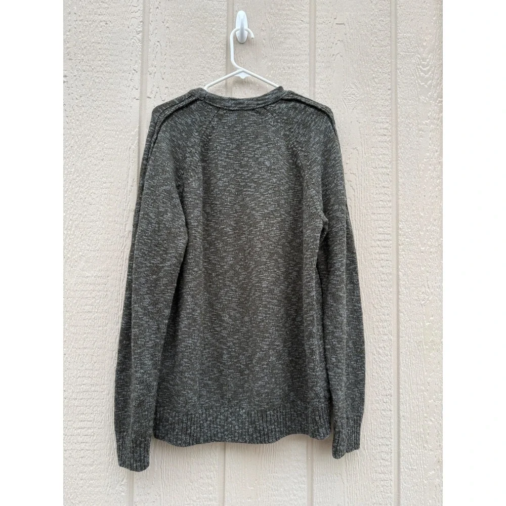 Stone Island XL Sweater Marled Knit Gorpcore Wool Blend Crewneck Olive